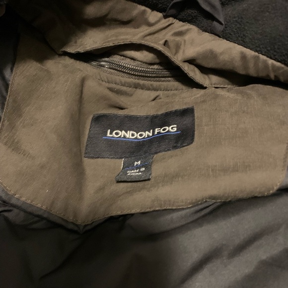 LONDON FOG Men's Heavy Winter Down Filled Coat Sz M - Picture 5 of 11